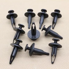 10X Rocker Panel Moulding Clip Push-Type Retainer Fastener For Ford W705848S300