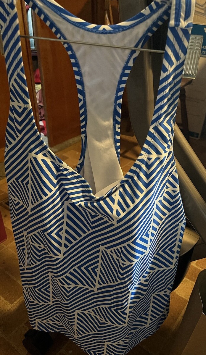 Ocean Dream Signature Zig Zag Stripe Tankini Swimsuit Size 24W NEW