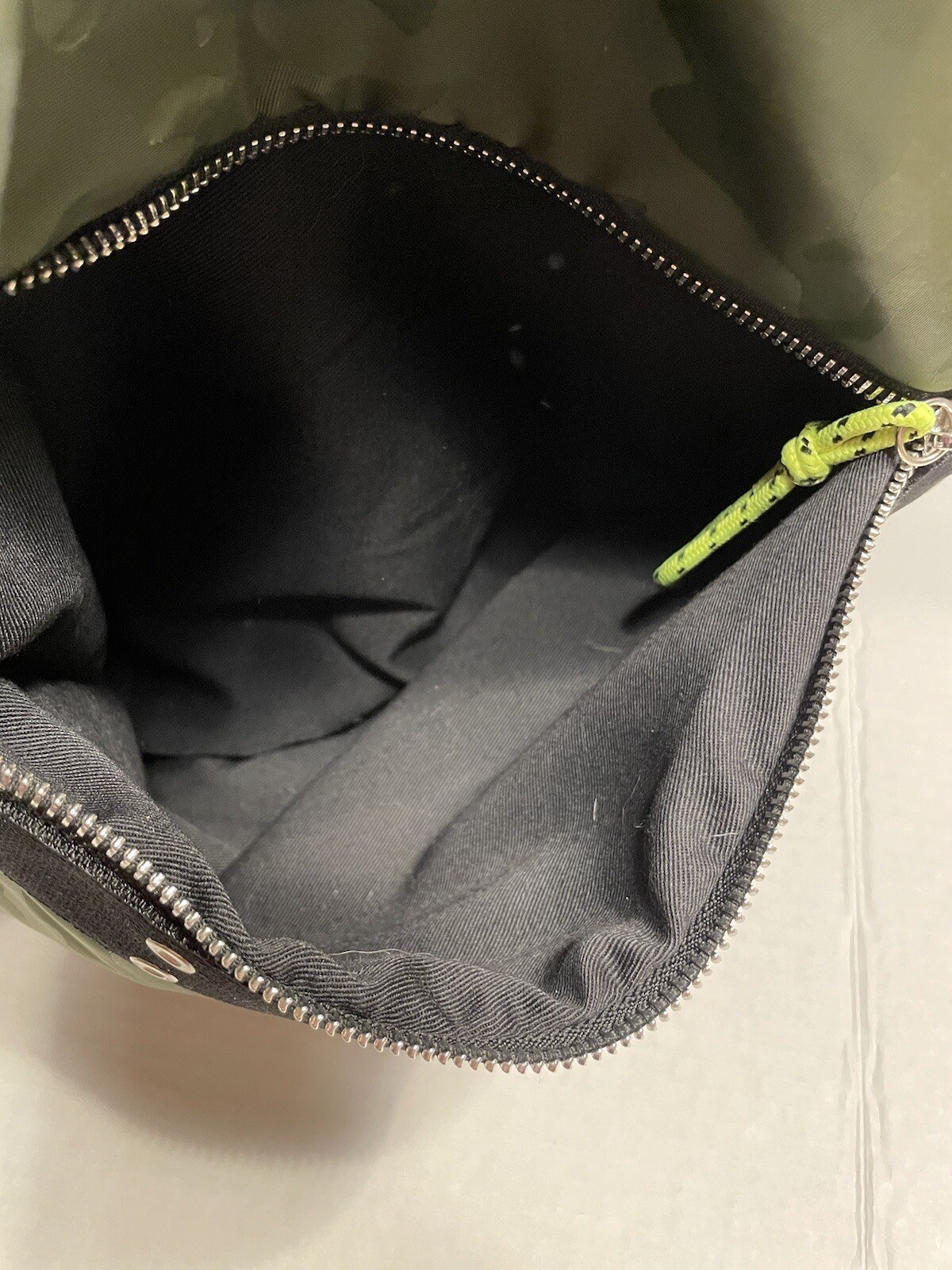 French Connection Rocky Drawstring Backpack Green… - image 8