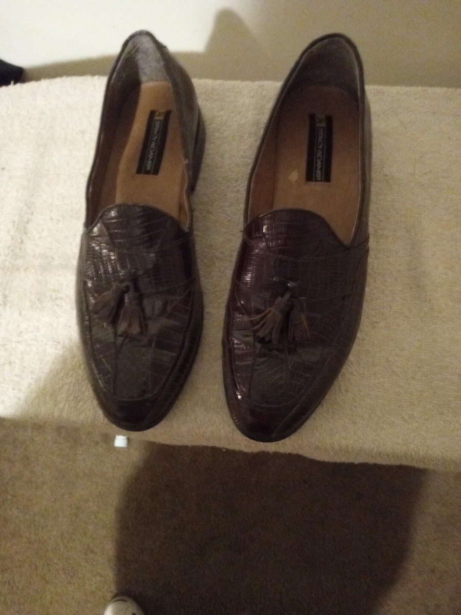 Stacy Adams Dress Loafers Brown Leather Tassel Slip On Mens  display picture 2