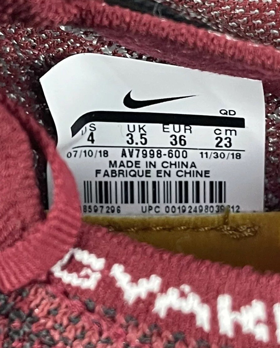 Nike Vaporfly 4percent Flyknit Gyakusou Team Red AV7998-600 Men's Size 4 / Women's 5.5 image 6