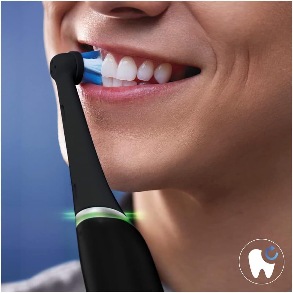 OralB iO Ultimate Clean Electric Toothbrush Head, Pack of 8, Black