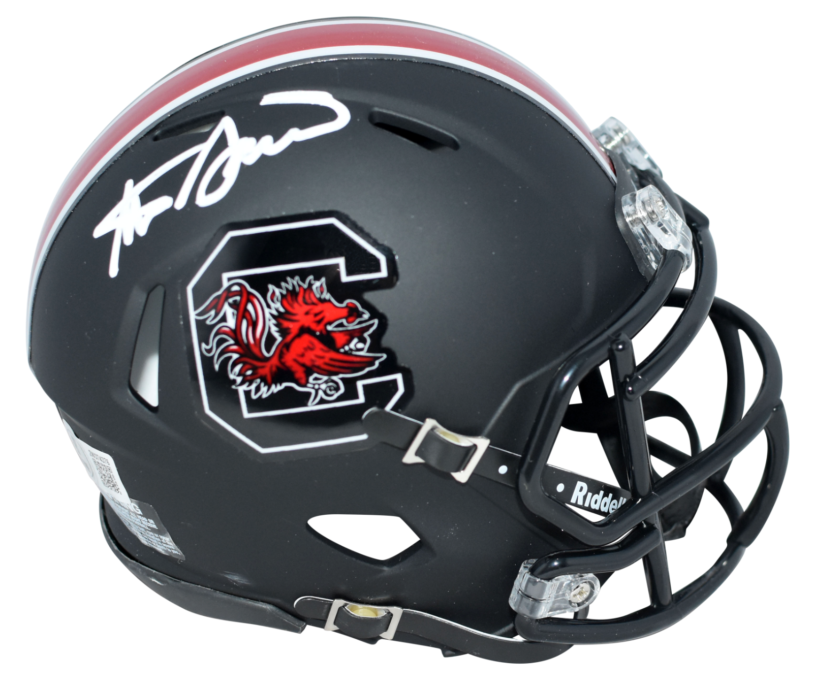 Steve Spurrier Autographed Signed South Carolina Gamecocks BLACK SPEED MINI HELMET BECKETT 
