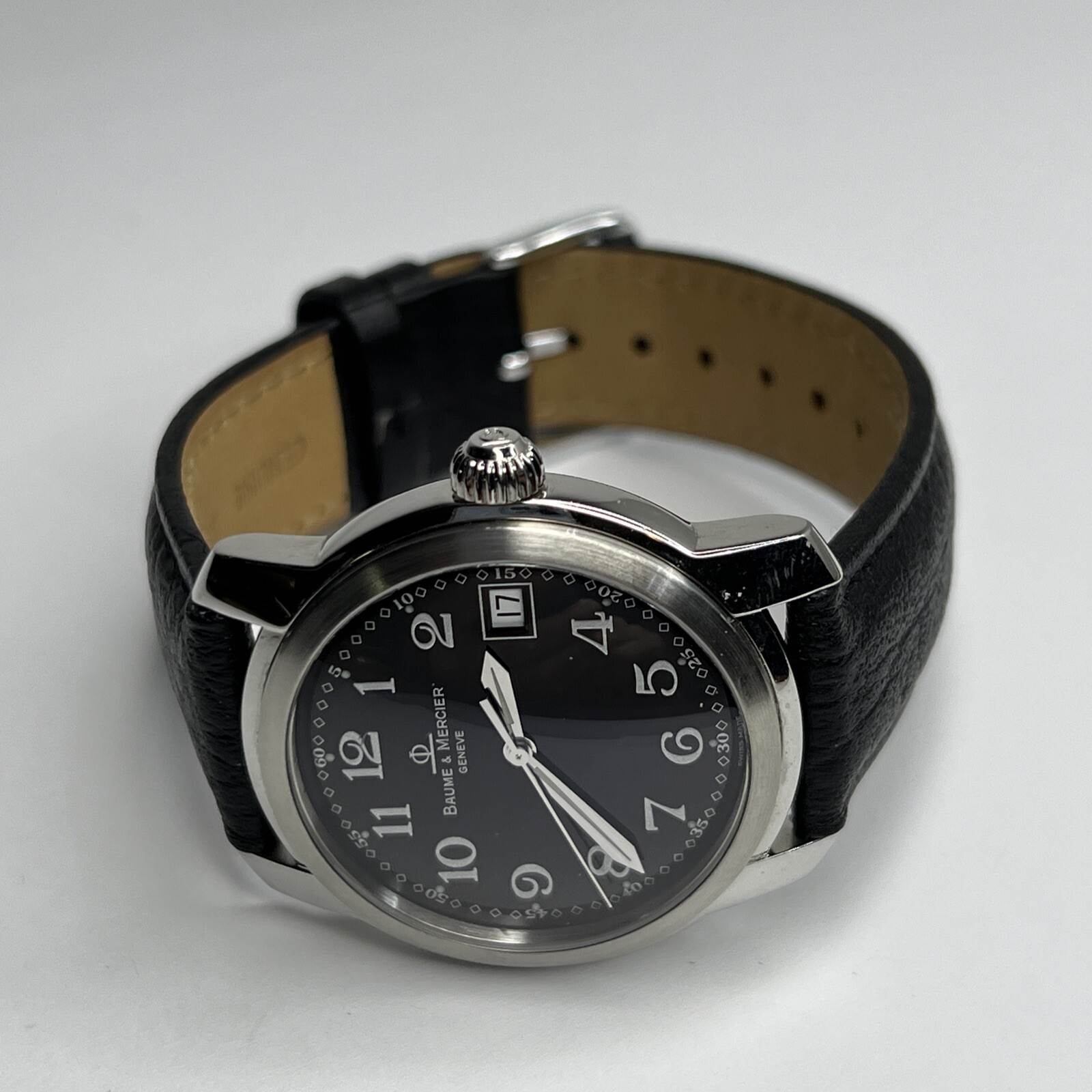 Baume & Mercier Capeland Date Quartz Watch MV045214 w/ New Black 