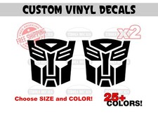 2x Transformers Autobot Stickers Transformer Auto Bot Vinyl Decals 1 Pair