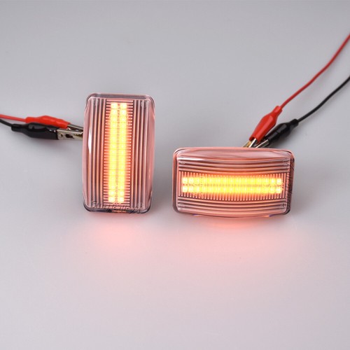 Clear Amber LED Dynamic Side Marker Light For Toyota Starlet 1989 1990 1991-1996 - Picture 10 of 12