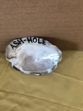 Real oyster shell ashtray