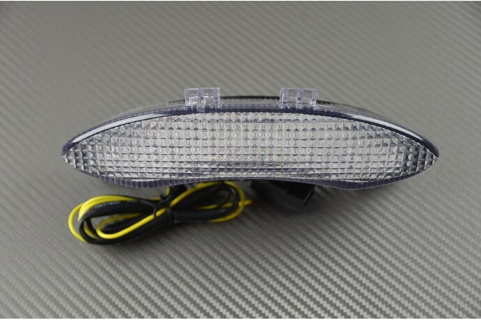 Feu stop LED avec clignotant intégré pour Triumph Daytona 675 coloris clair