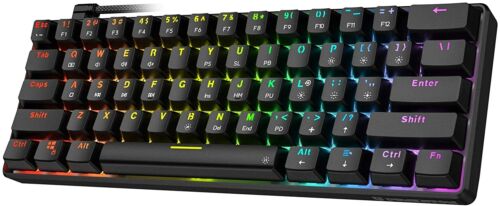 Punkston TH61 60% Mechanical Gaming Keyboard,RGB Backlit Wired  Ultra-Compact | eBay