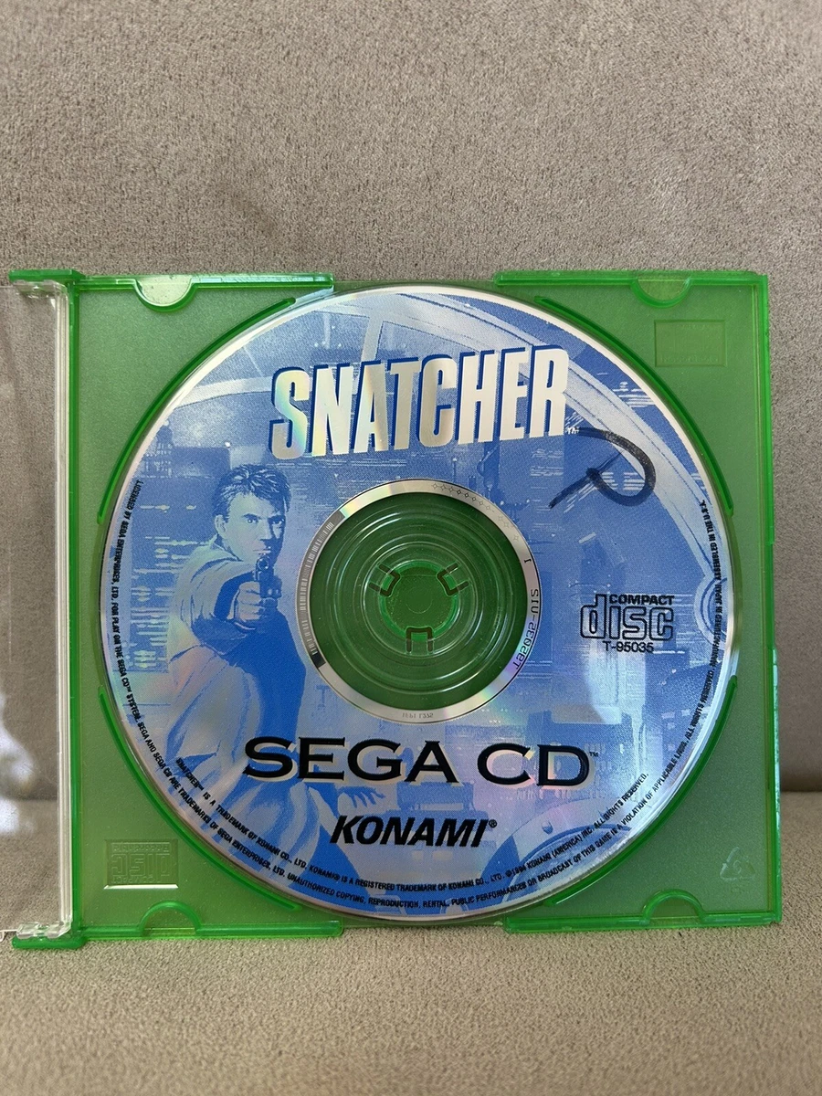 SNATCHER Sega CD Konami 1994 Game Disc Only. TESTED/WORKING | eBay