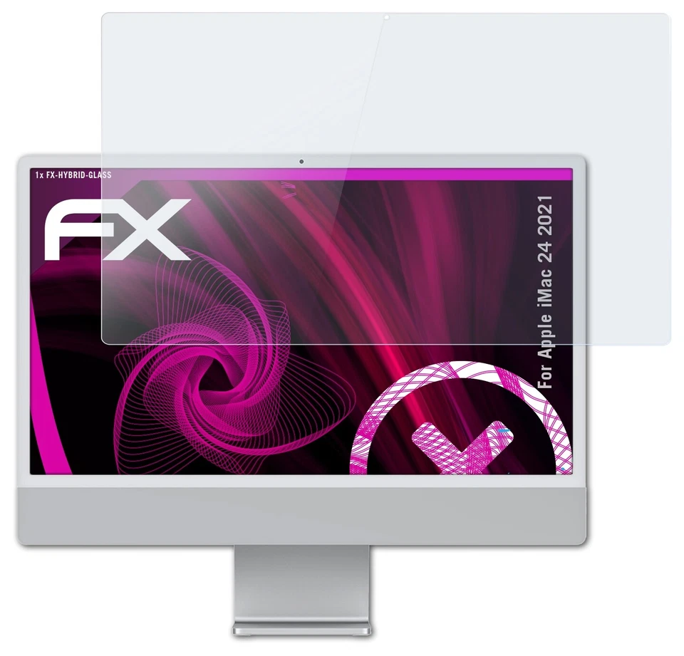 atFoliX Pellicola Vetro per Apple iMac 24 2021 9H Armatura di protezione - Immagine 3 di 4