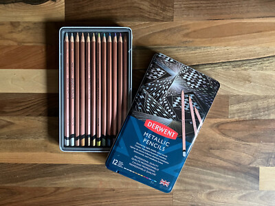Derwent Metallic Set 12 Bleistifte Nagelneu Versiegelt