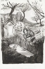 Ford SILK 18 pg 2 SUPERB SILK SPLASH AS SHE BURIES REMAINS OF SPIDER-WOMAN WOW