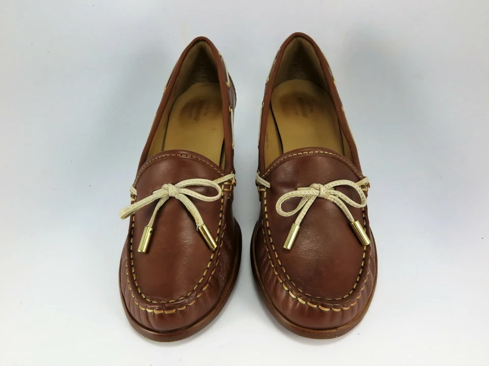 Zapatos de salón Sebago LISBON TIE para mujer talla 9,5 M cuero marrón artesanal tacones de 2-3/4" Foto 3 de 4