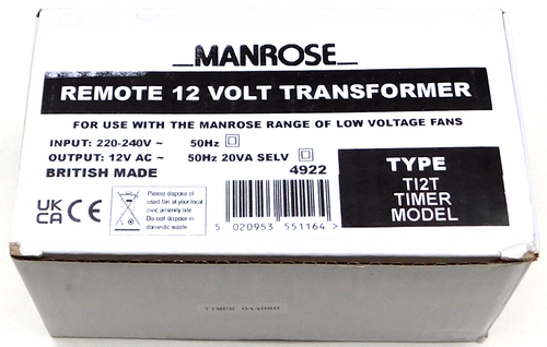 manrose t12t