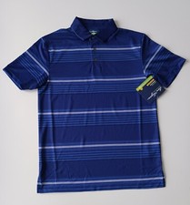 Ben Hogan Performance Men's Small Blue Striped Polo Shirt