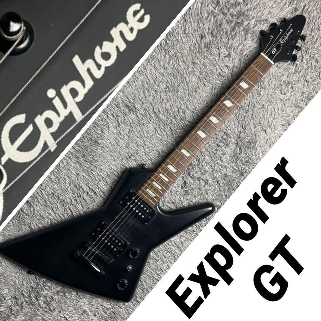 Epiphone Explorer GT Electric Guitar Black Used Shipping Epiphone Explorer GT Electric Guitar Black Used Shipping