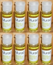 8-Murad Renewing Cleansing Oil for Face Eyes & Lips 1 oz x 8