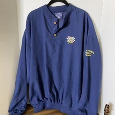 Starbus Sunoco Daytona 500 Blue 1999 Windbreaker/Jacket Sz 2x Pockets USA