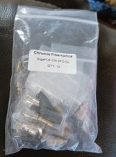 Lot of 10 NEW Chromis Fiberoptics Connectors GigaPOF-CN-SFC--GL SHIPS FREE
