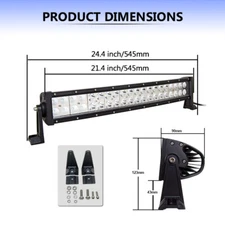 22" 32" 42" 50" 52IN Curved Led Work Light Bar Driving Offroad Lamp Truck ATV