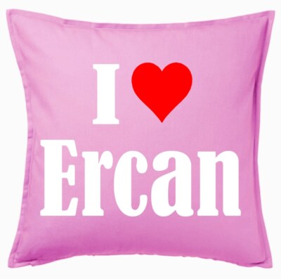 I Love Ercan Kissenbezug Pink Ich Liebe Ercan 111494
