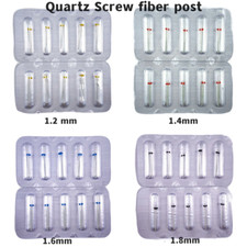 100pcs Dental Quartz Screw Fiber Post Slice Root Canal Resin 1.2 1.4 1.6 1.8mm