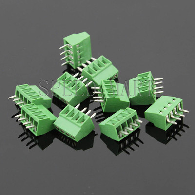 10-Piece 2-Pin 2.54mm PCB Screw Terminal Block Connectors - 0.1" Pitch, 2 Poles