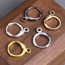 10pcs 12mm Round Lever Back French Style Earring Clasps Hooks Earwire