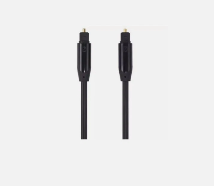 Digital Optical Cable Sandstrom AV Black Series Audio 2 x TOSLINK Adaptors 1M - Image 2 of 4