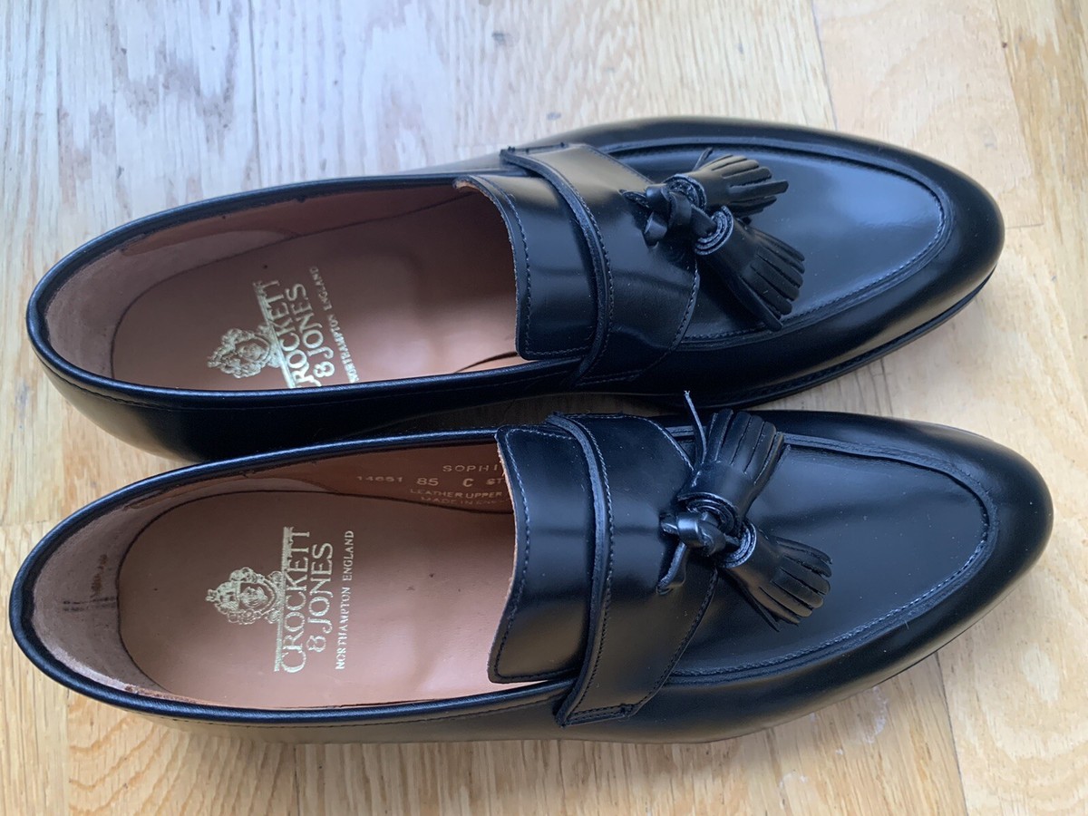 Crockett & Jones Sophie 2 Black Boned Calf Loafer Uk 7 Eu 40