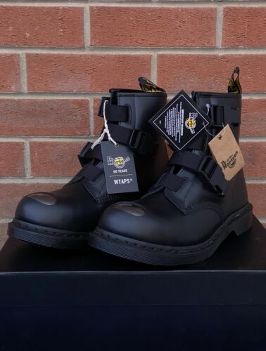 Dr. Martens 1460 x WTAPS 60th Anniversary Leather Strap Boots UK 9 US 10 EU 43 - Picture 2 of 6