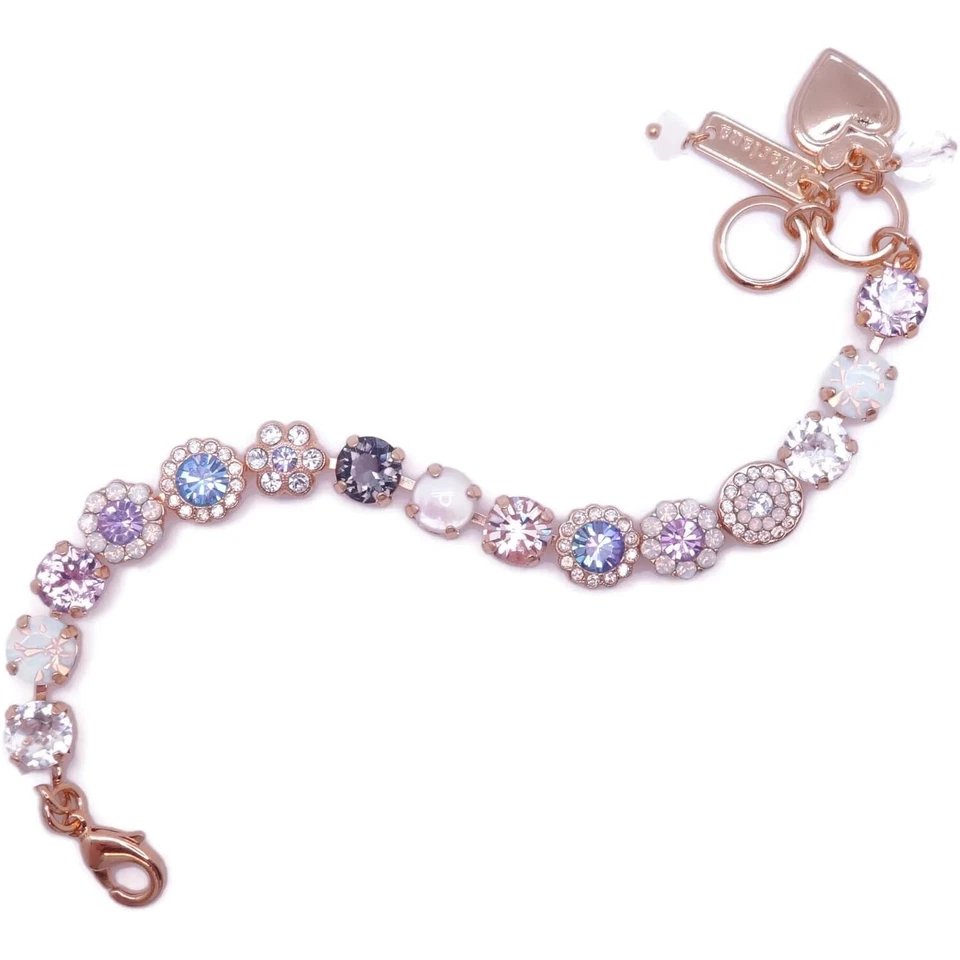 Pulsera Mariana Ice Queen Oro Blanco Gris Vitrail Luz Mezcla Mosaico M1154 Nueva con Etiquetas Foto 3 de 4