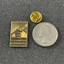 Committed To Diversity Employee Pin Pinback #48749