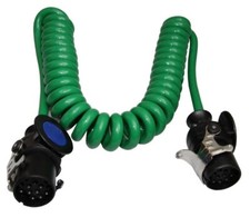 15 polig 24V Arbeitslänge 4m Elektrowendel Spiralkabel Elektrokabel LKW Anhänger