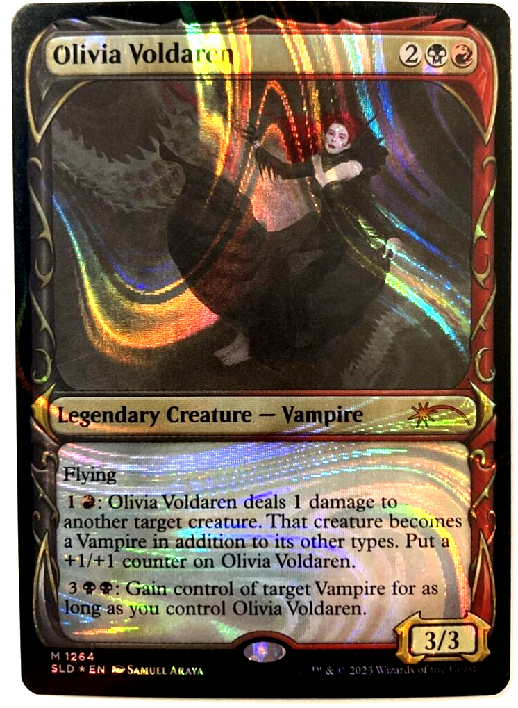 MTG Olivia Voldaren HALO FOIL Secret Lair Drop 1264 NM