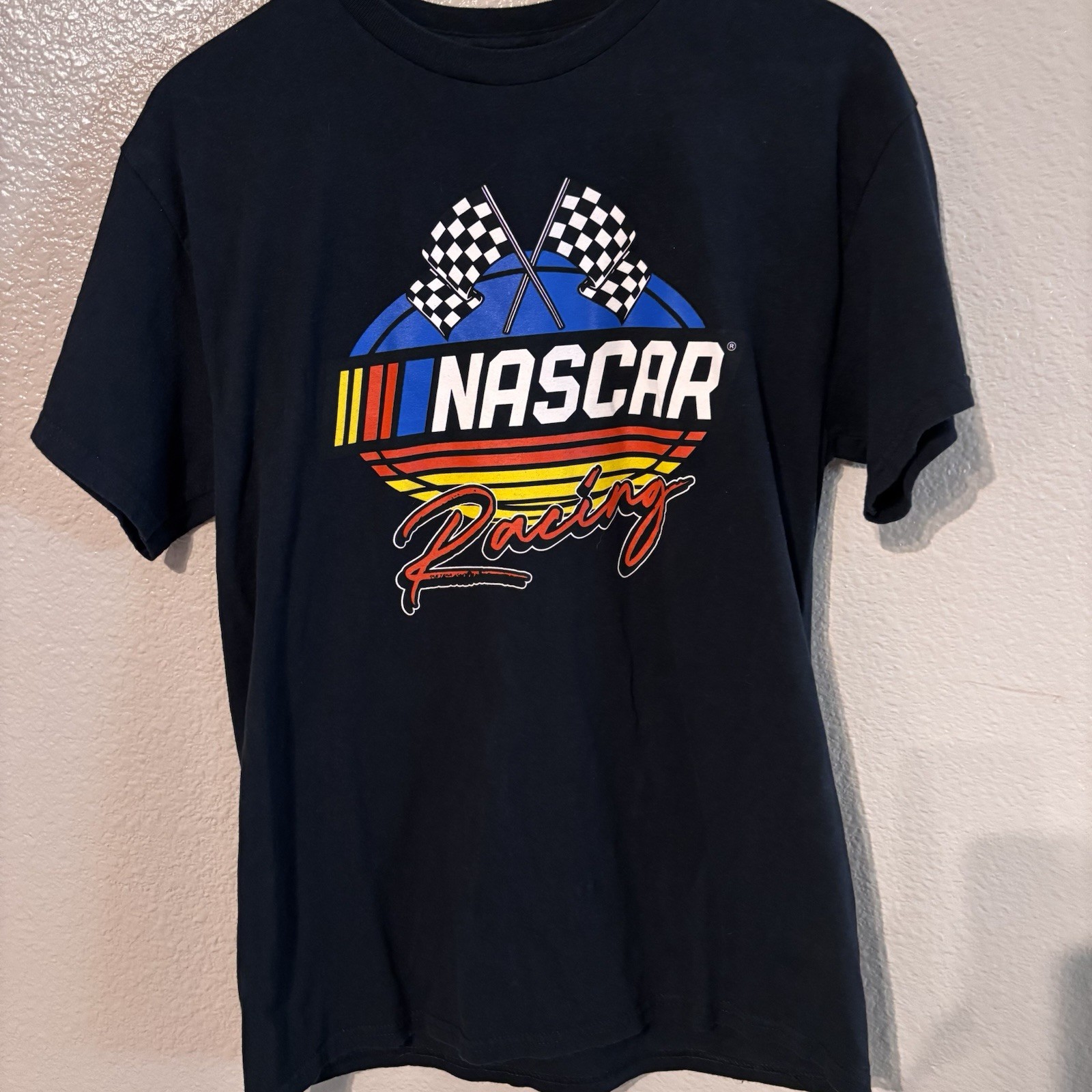 Official NASCAR Racing black T-shirt Size Medium