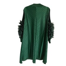 Kate Hewko Dress Petal Sleeve Mock Neck Ruffle Sleeve LBD Work Party One Size