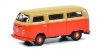 1/87 Schuco Vw T2 Bus Beige/Orange