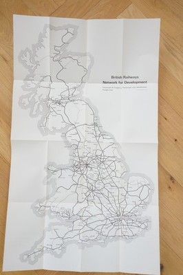 British Rail Network for Development Eisenbahnkarte 1967