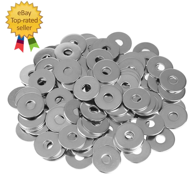 #ad 100 Pieces M6X20X1.5Mm Fender Washers 304 Stainless Steel Large Fender Washers $14.13