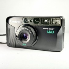 Filmkamera Canon Sure Shot Max schwarz Vintage 35mm Point and Shoot getestet N-neuwertig
