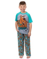 Scooby-Doo Pajamas Boys' Chill Vibes Short Sleeves and Pants Sleep Set 4/5 