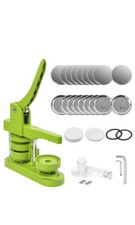 58mm Button Maker Machine + 100 Buttons Circle Cutter Bags Badge Maker Set