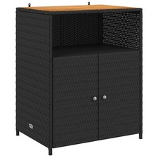Cabinet with Shelf with Storage Polyester and Roly Ratten Home Garden  vidaXL