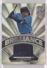 2021 Panini Spectra Brilliance Materials Evan White #BM-EW 0lt3