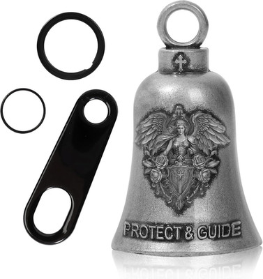 Guardian Bell Motorcycle for Bikers, Guardian Angel Gremlin Bells with 2 Key Cha