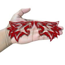Coyote Emblems Badges Racing Red Aggressive New Custom Coyote Emblems Badges Racing Red Aggressive New Custom