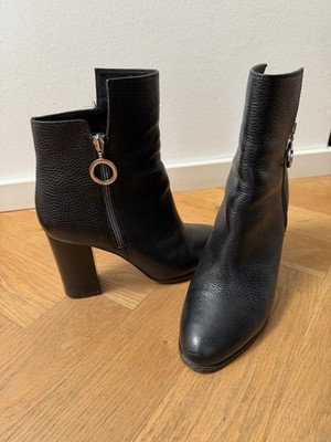 Hugo Boss Stiefeletten Schwarz Leder Größe 42