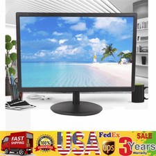 19 Inch Portable LED Monitor with HDMI  VGA - High Definition Display
